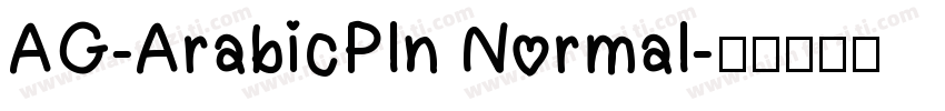 AG-ArabicPln Normal字体转换